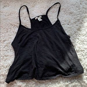 Black Cropped tank top